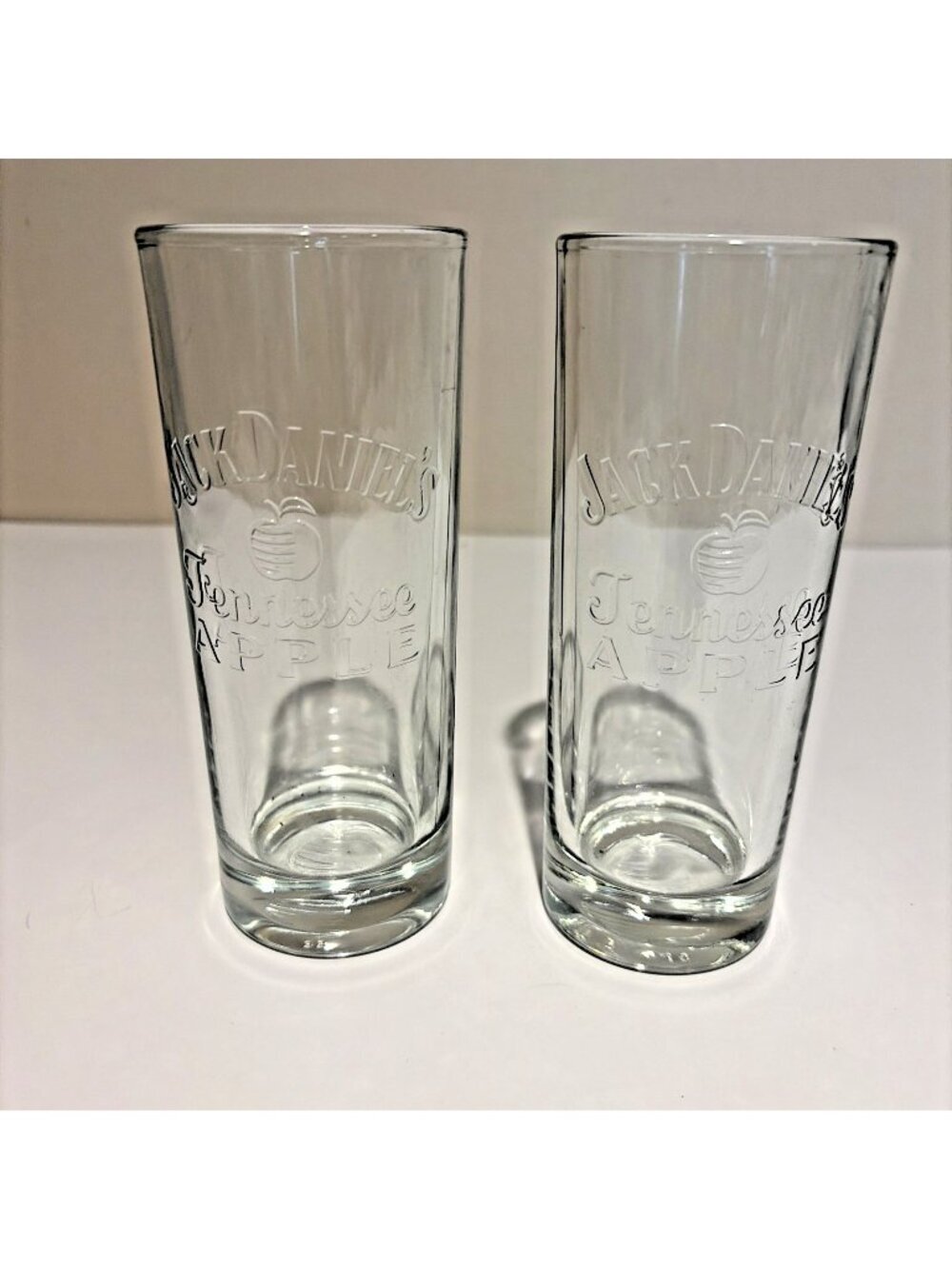 Set of 2 Jack Daniel's Tennessee Apple Cocktail Highball Glasses 12 Ounces
